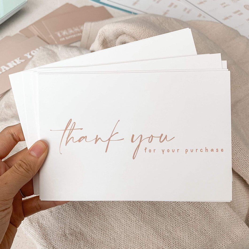 004 - Thank You Cards - Thank You For Your Purchase