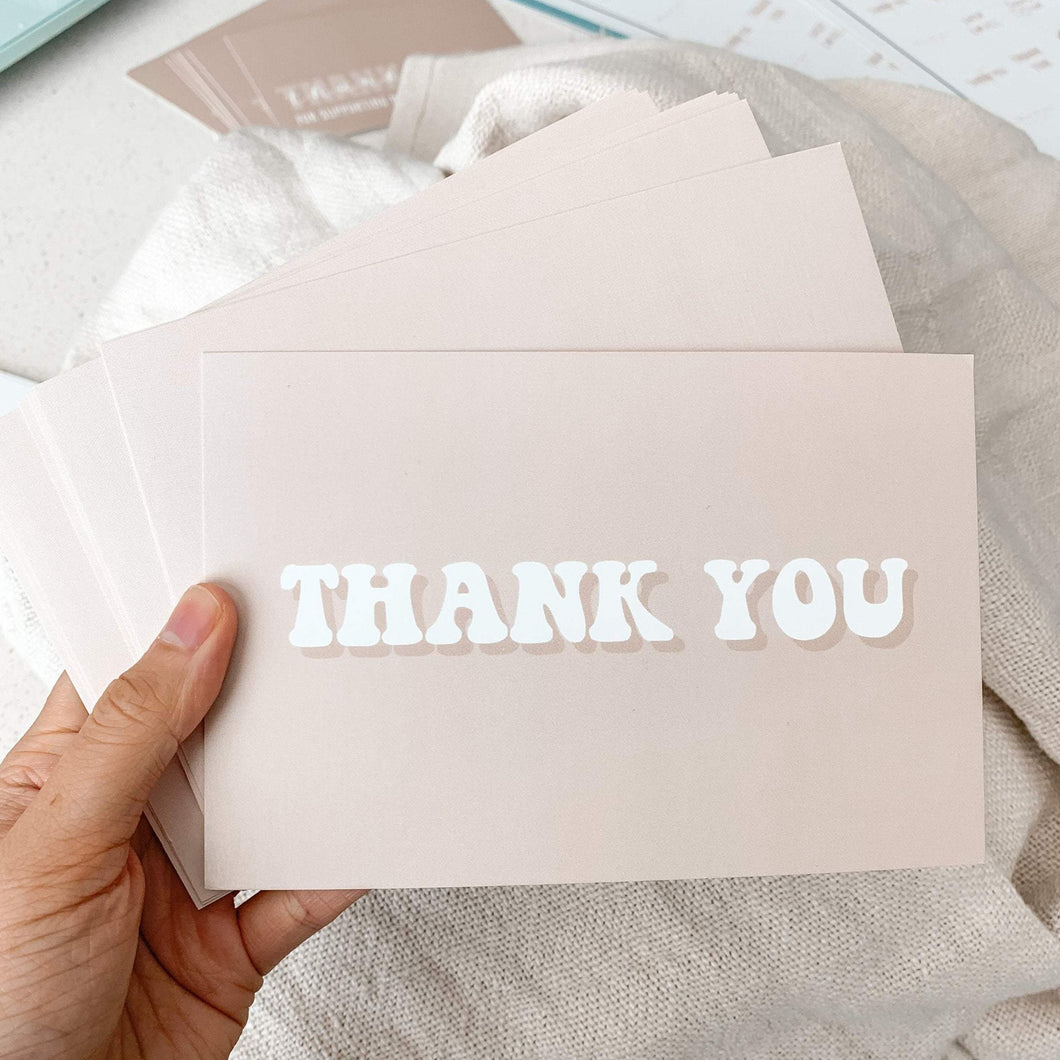 002 - Thank You Cards - Groovy Font