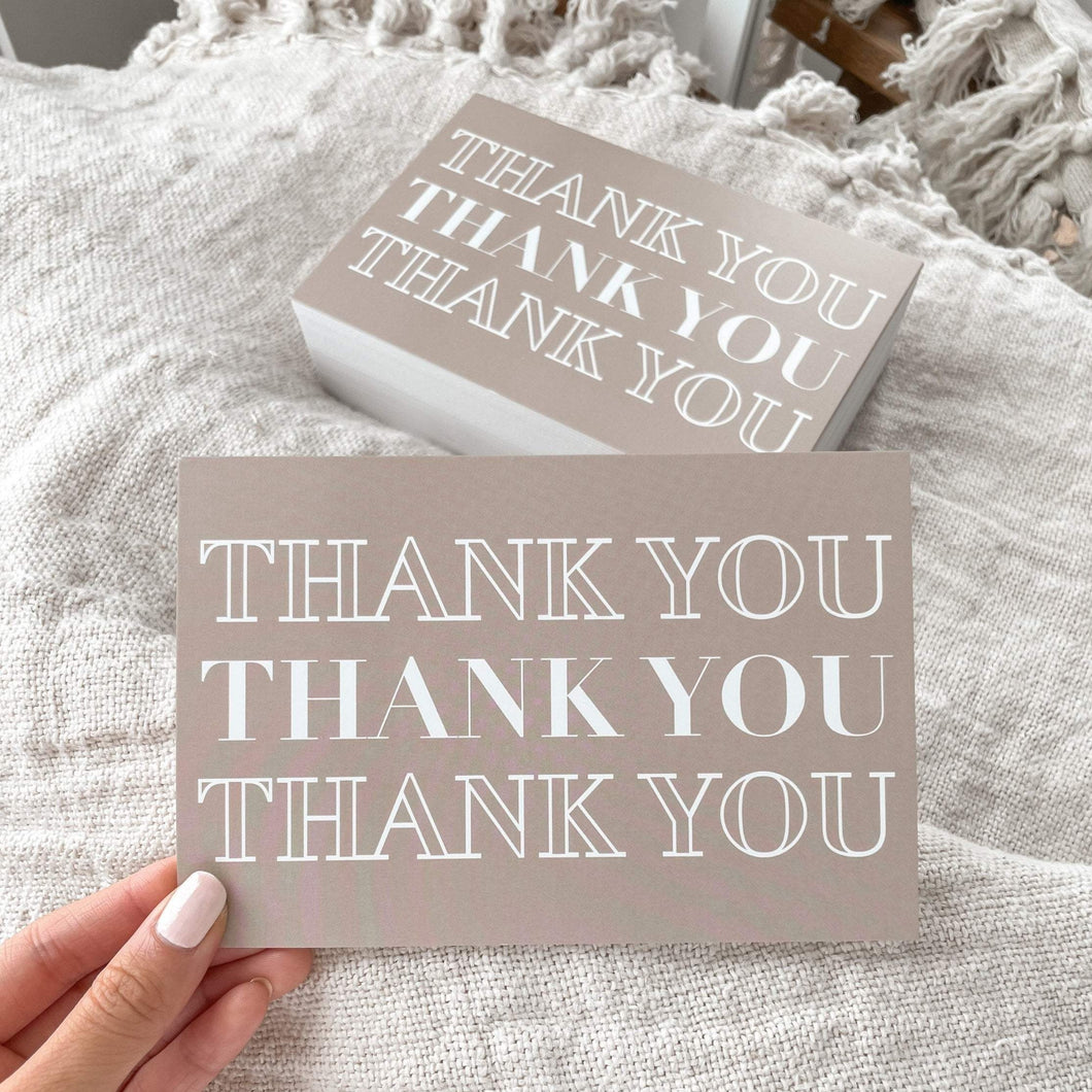 008 - Thank You Cards - Triple Text